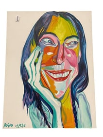 Philip Burke Oil on Canvas of Patti Smith