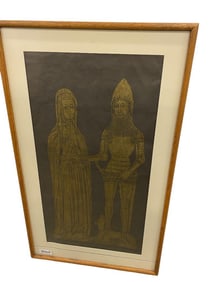 Brass Rubbing of Thomas & Margaret de Freville