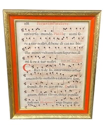 Framed Latin Sheet Music - Good Friday