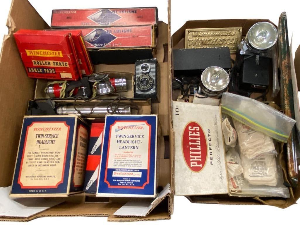 Winchester Air Rifle Shot Bags, Camera, Headlights, Brass Plaque etc.: Winchester Air Rifle Shot Bags, Camera, Headlights, Brass Plaque etc.
