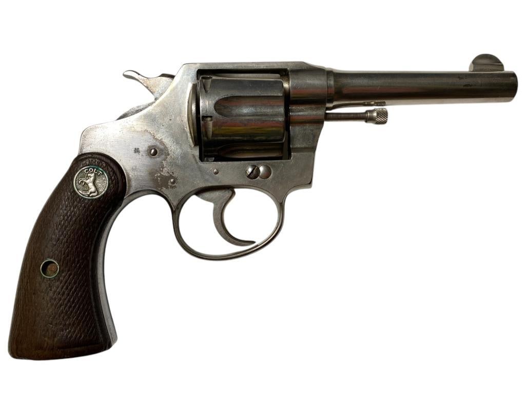 Colt Police Positive 38 Revolver: Colt Police Positive 38 Revolver, serial #79100, 38 cal., 4" barrel, total approx. 8.5" l FFL Required for shipping.