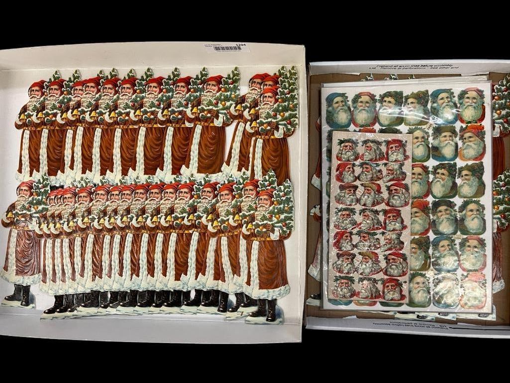 Large Group of Die Cut Santas From Germany (1 of 9)