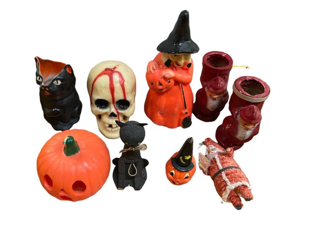 Group of Vintage Halloween and Christmas Candles (1 of 5)