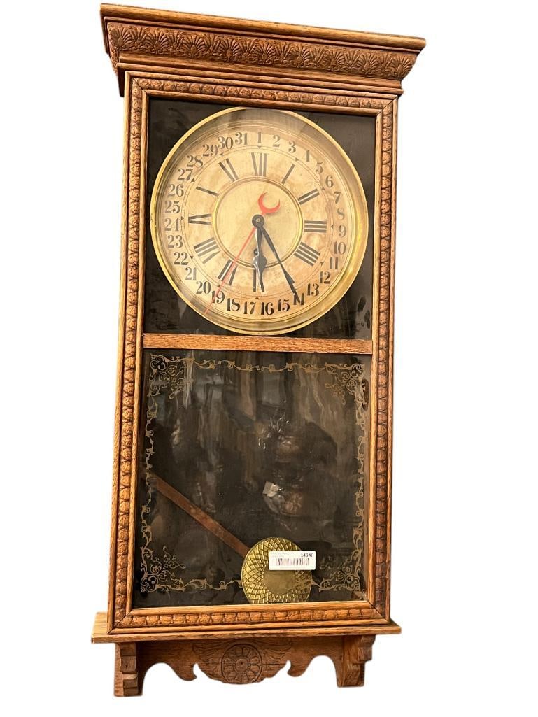 Sessions Regulator Clock in Oak Case (1 of 4)