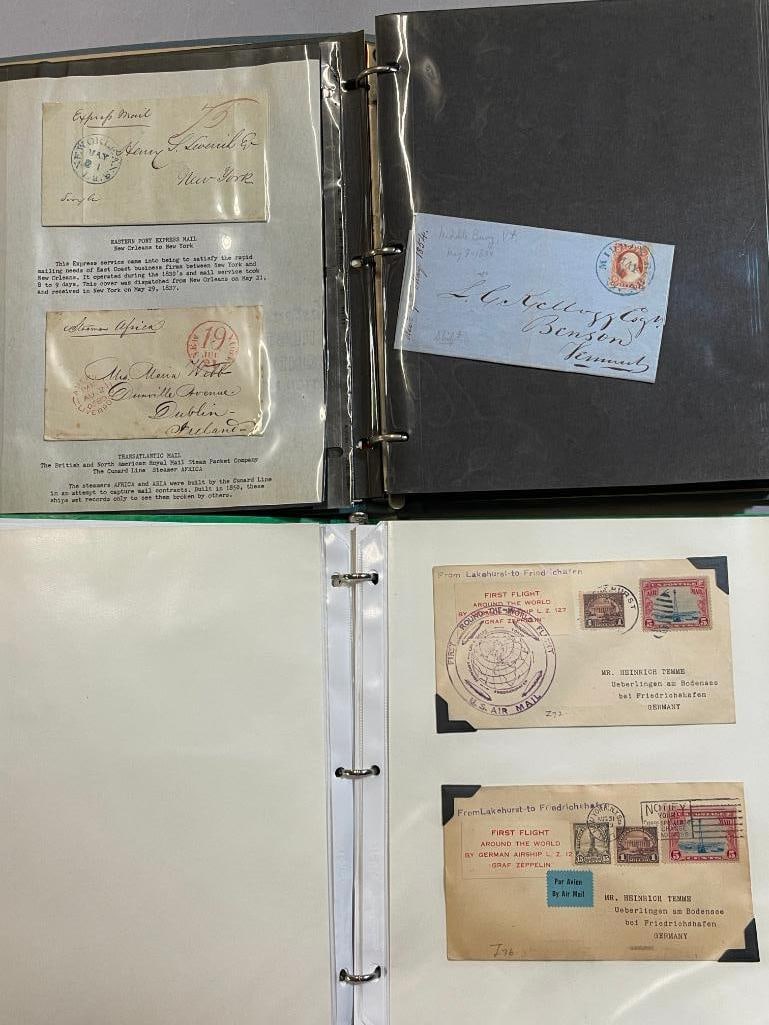 2 Binders Historic Covers, Zeppelin, Transatlantic (1 of 10)