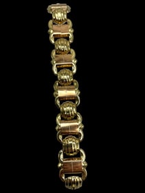 14k Gold Two Tone Bracelet