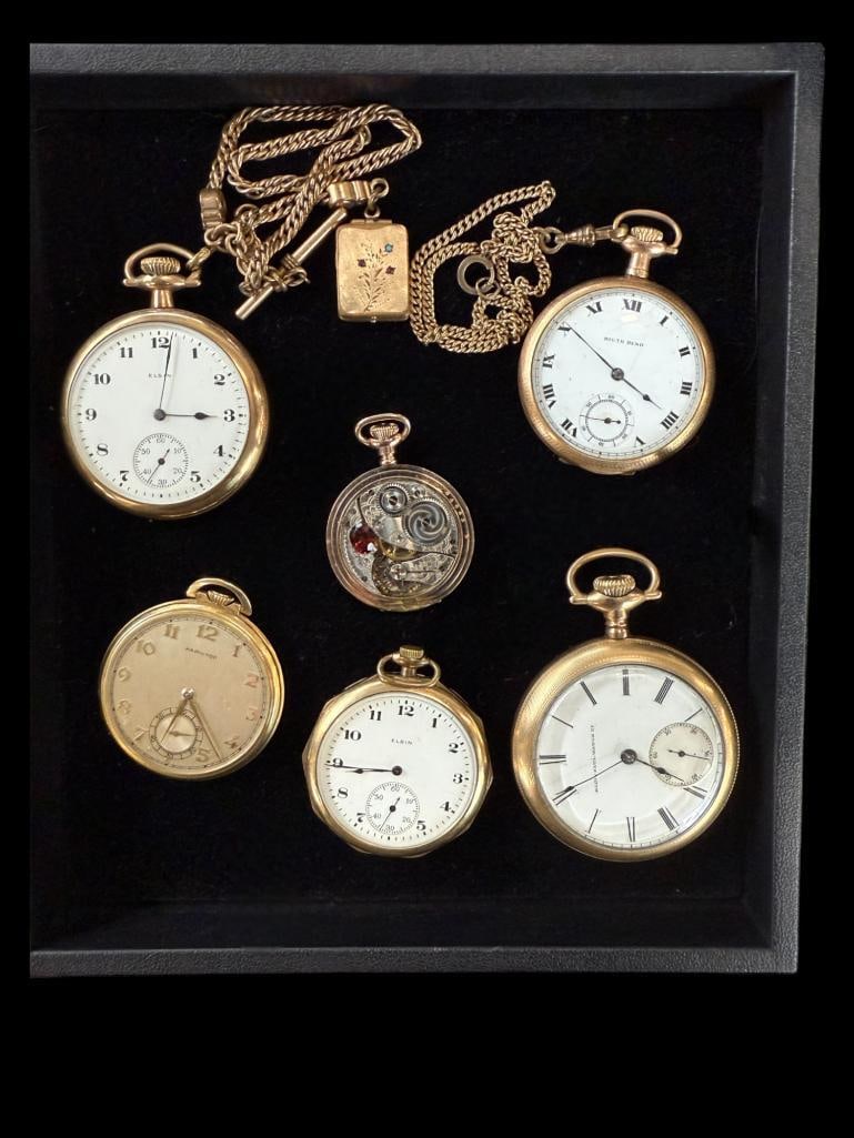 Group of Pocket Watches and Chains (1 of 20)