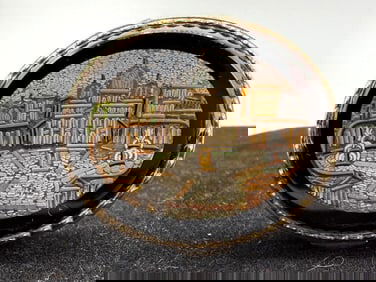 14k Gold Micro Mosaic Pill Box