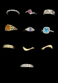 Group of 14k Gold Rings