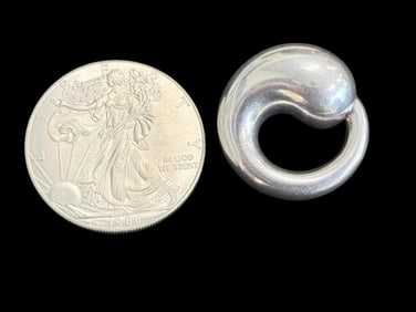 1986 Silver Eagle and Tiffany Elsa Peretti Ring