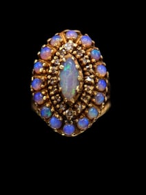 14k Gold and Opal Ring