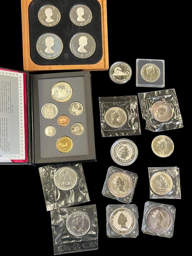 Group of Canada and Australia Silver Bullion Coins and more (1 of 19)