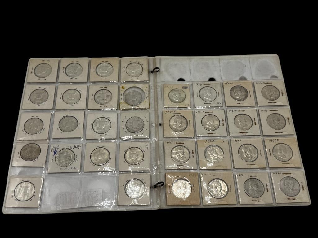 Group of Franklin Half Dollars (1 of 8)