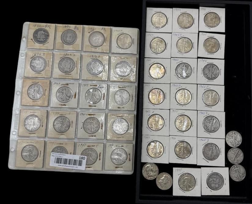 Mixed Silver U.S. Half Dollars, Barber, Franklin and more (1 of 5)