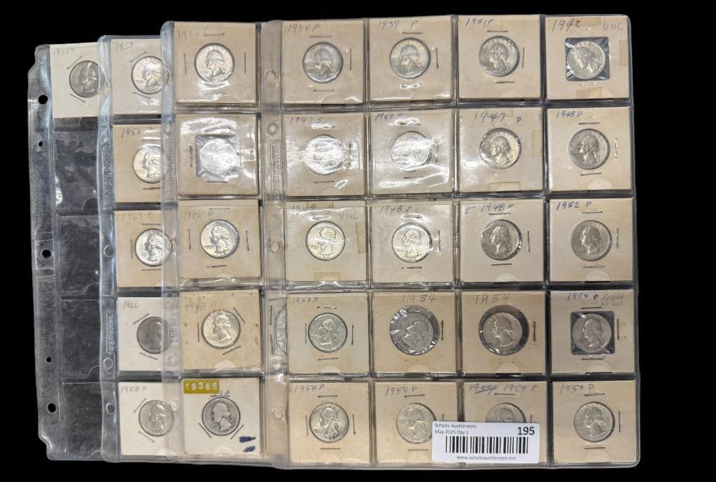 Group of Silver Washington Quarters (1 of 8)