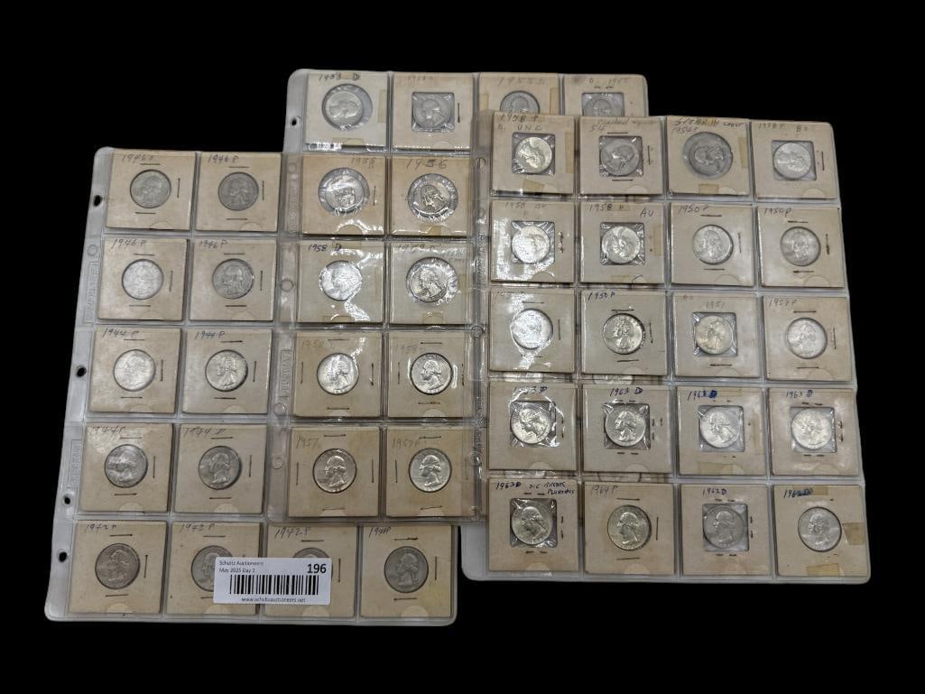 Group of Silver Washington Quarters (1 of 8)