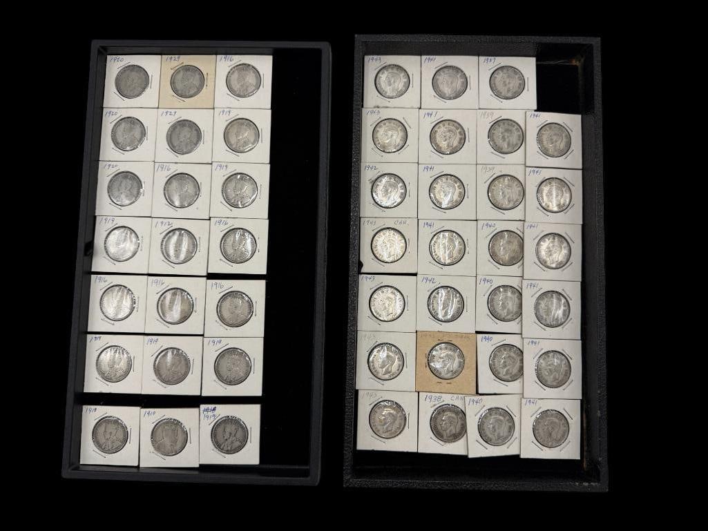 Group of Silver Canada Half Dollars (1 of 6)