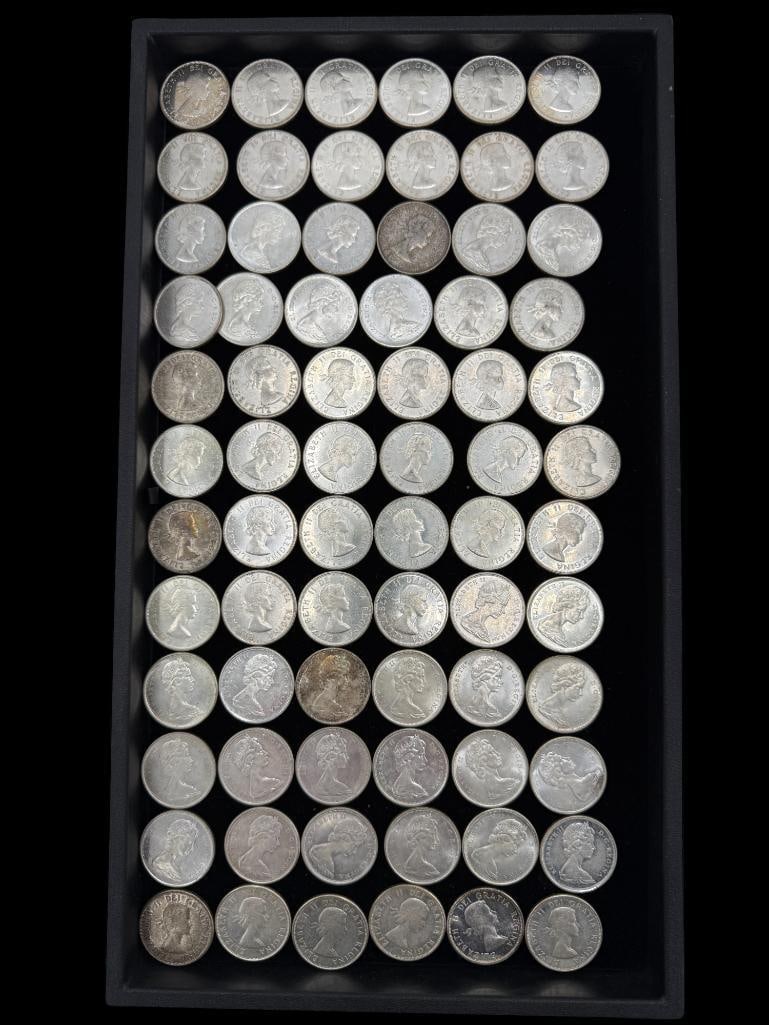 Group of Silver Canada Half Dollars (1 of 2)