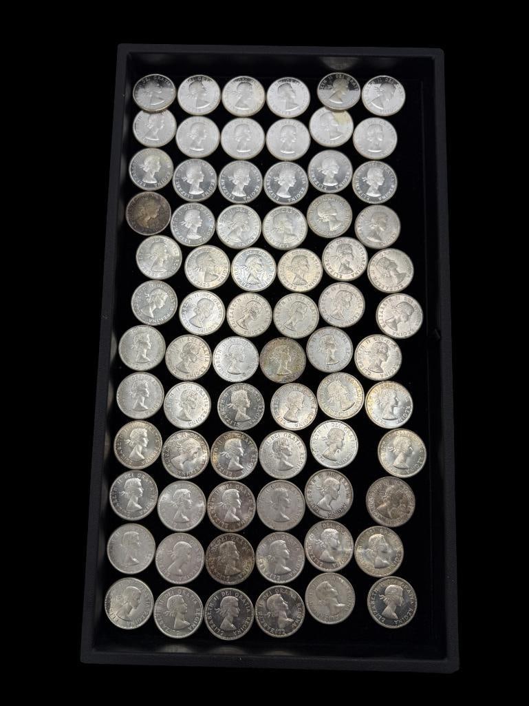 Group of Silver Canada Half Dollars (1 of 2)