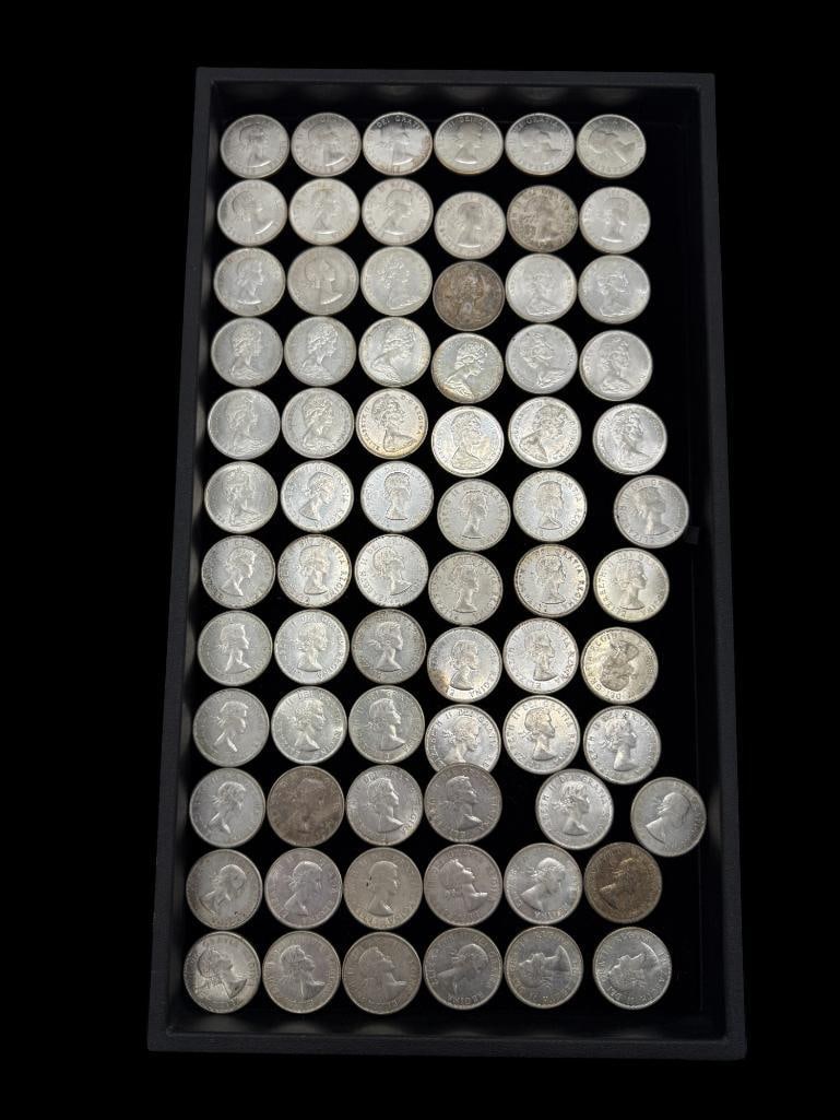 Group of Silver Canada Half Dollars (1 of 2)