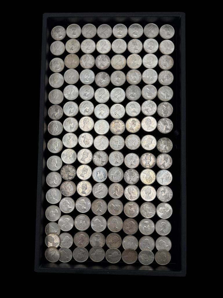 Large Group of Canada Silver Quarters (1 of 2)