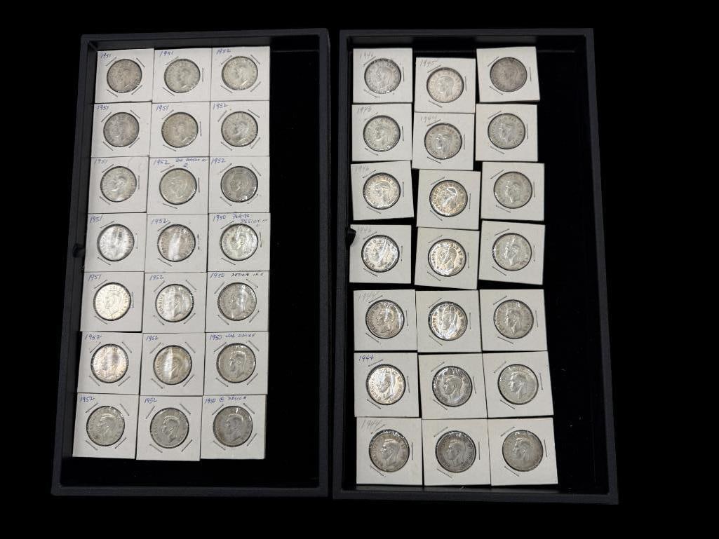 Group of Silver Canada Half Dollars (1 of 5)
