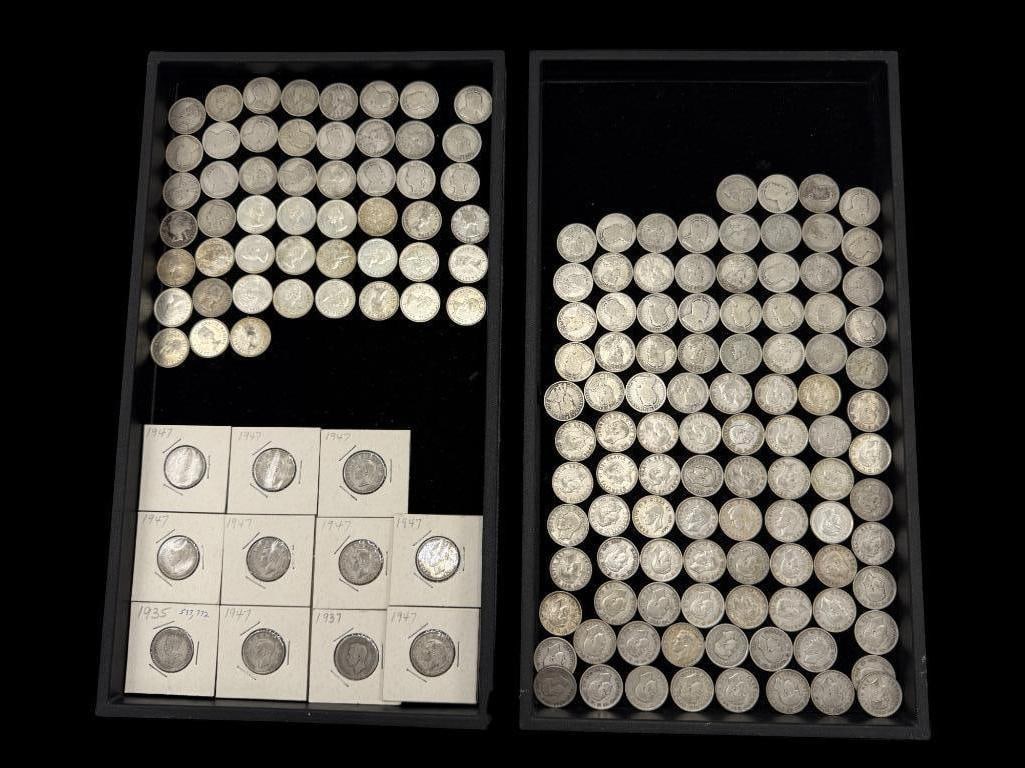 Large Group of Canada Silver Quarters (1 of 6)