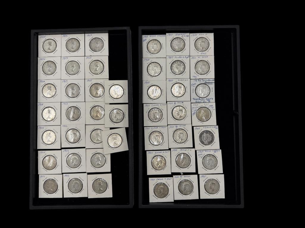 Group of Silver Canada Half Dollars (1 of 5)