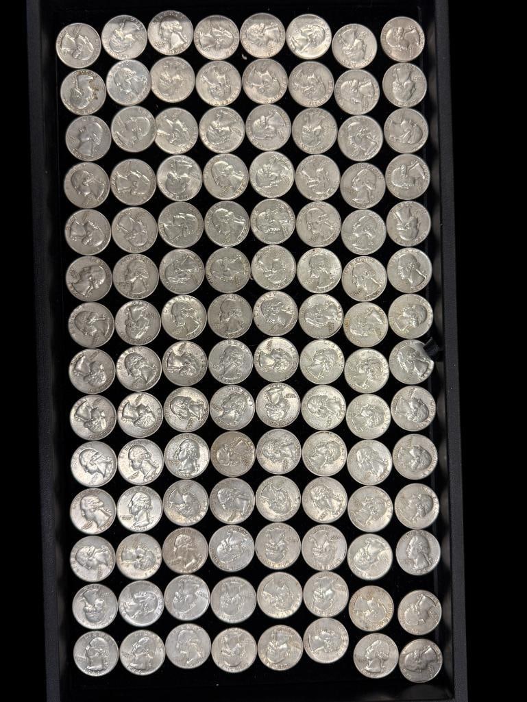 Large Group of Washington Silver Quarters (1 of 2)