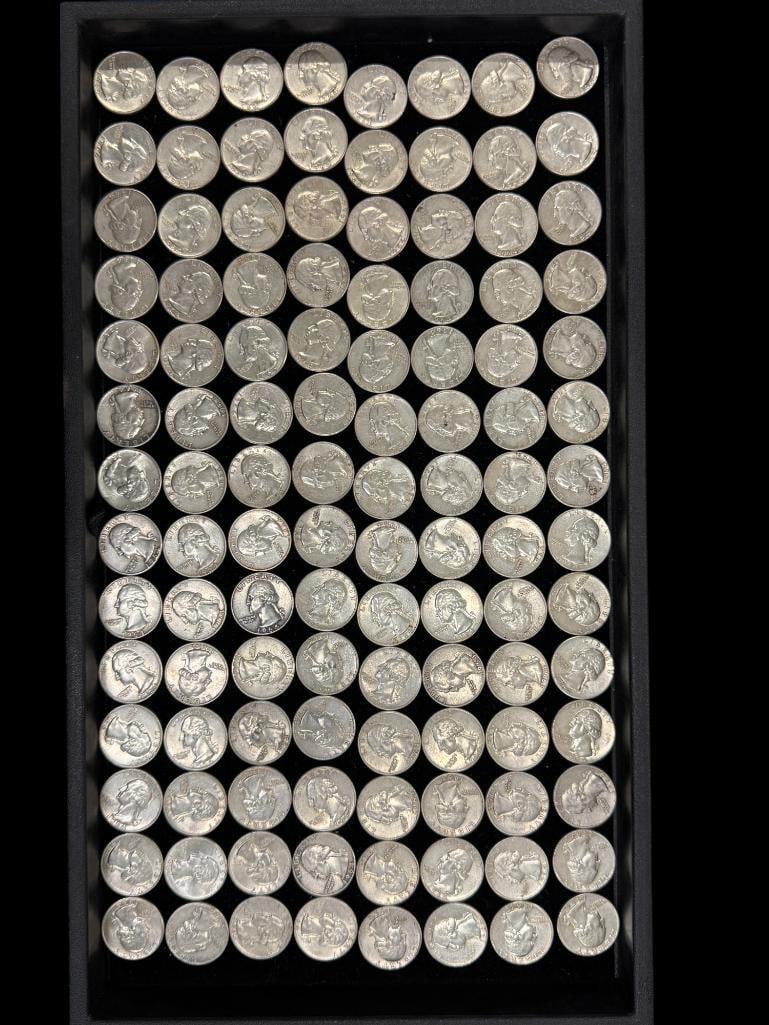 Large Group of Washington Silver Quarters (1 of 2)