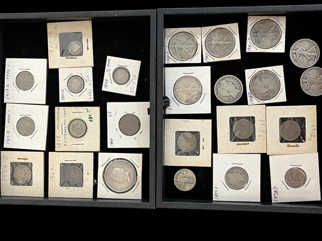 Jesse Ketchum Buffalo NY Medal, U.S. Silver coins and more (1 of 5)