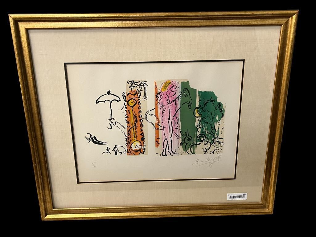 Marc Chagall signed and numbered Paysage Aux Isbas (1 of 6)