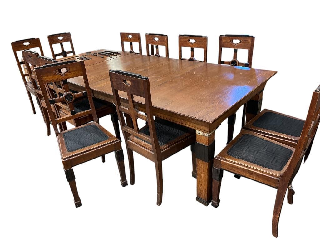 Danish Art Deco Dining Table and Chairs (1 of 10)