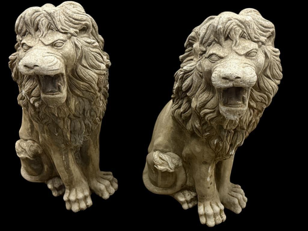 Concrete Lion Statues (1 of 8)