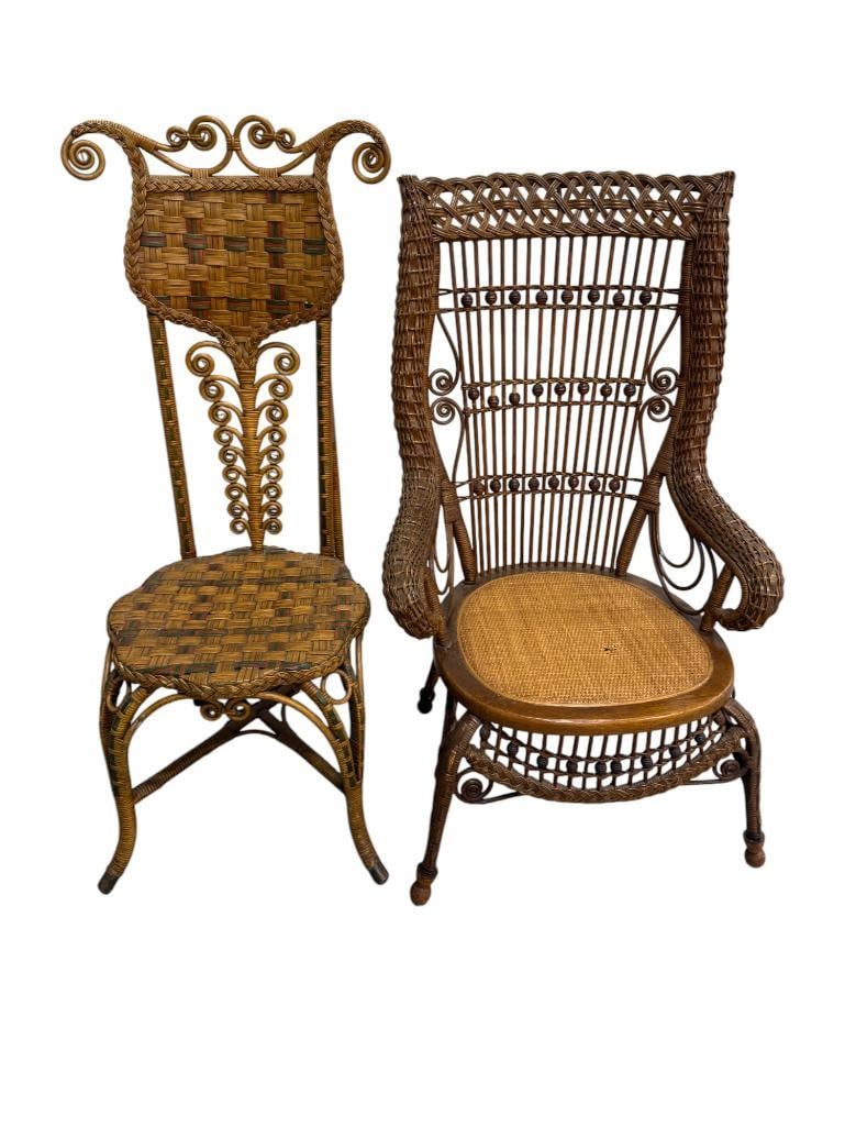 Two Vintage Wicker Chairs (1 of 11)