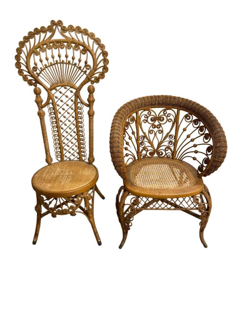 Victorian Reed and Wicker Chairs (1 of 9)