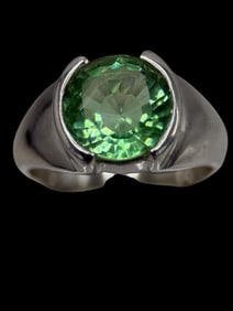 14k White Gold with 2.15 ct Tourmaline Ring