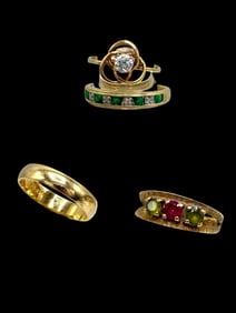 4 14k Gold Rings