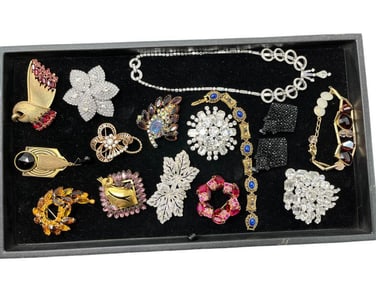 Costume Jewelry Pins, Necklaces, Bracelets and Earrings