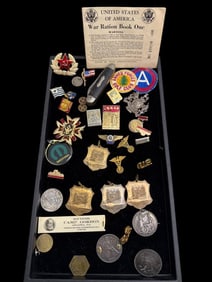 Capitol Hill Club Badges, Kirk Stieff Sterling Pin, etc