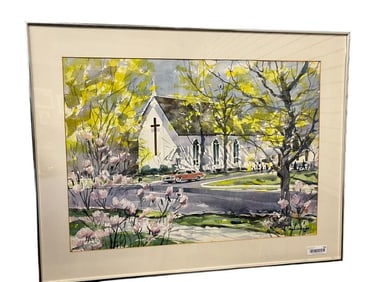 Hugh Laidman signed Watercolor