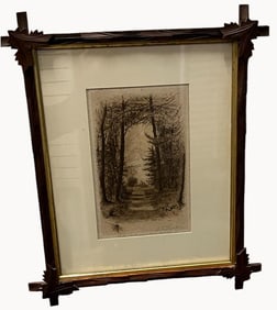 A.W. Sangster signed Etching
