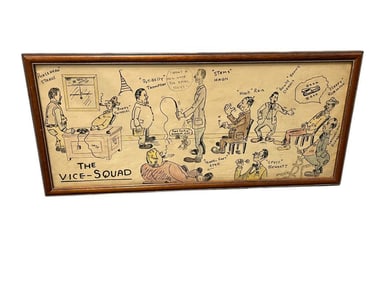 Vintage The Vice Squad drawing