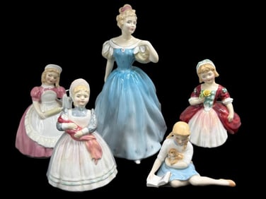 Group of Royal Doulton Figurines