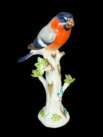 Meissen Porcelain Bullfinch Figurine