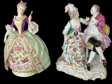 Two Porcelain Figures, One C.G. Schierholz