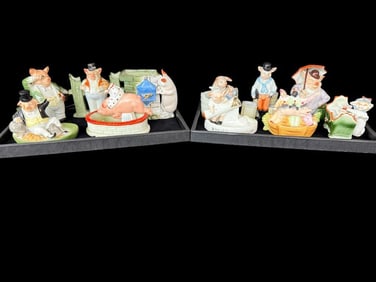 German Fairing Pig Figurines and more