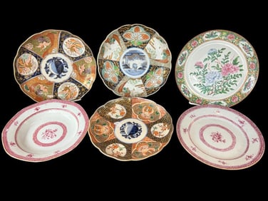 Imari, Chinese Export and Famille Rose Plates
