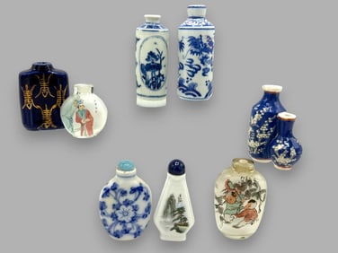 Group of Chinese Snuff Bottles