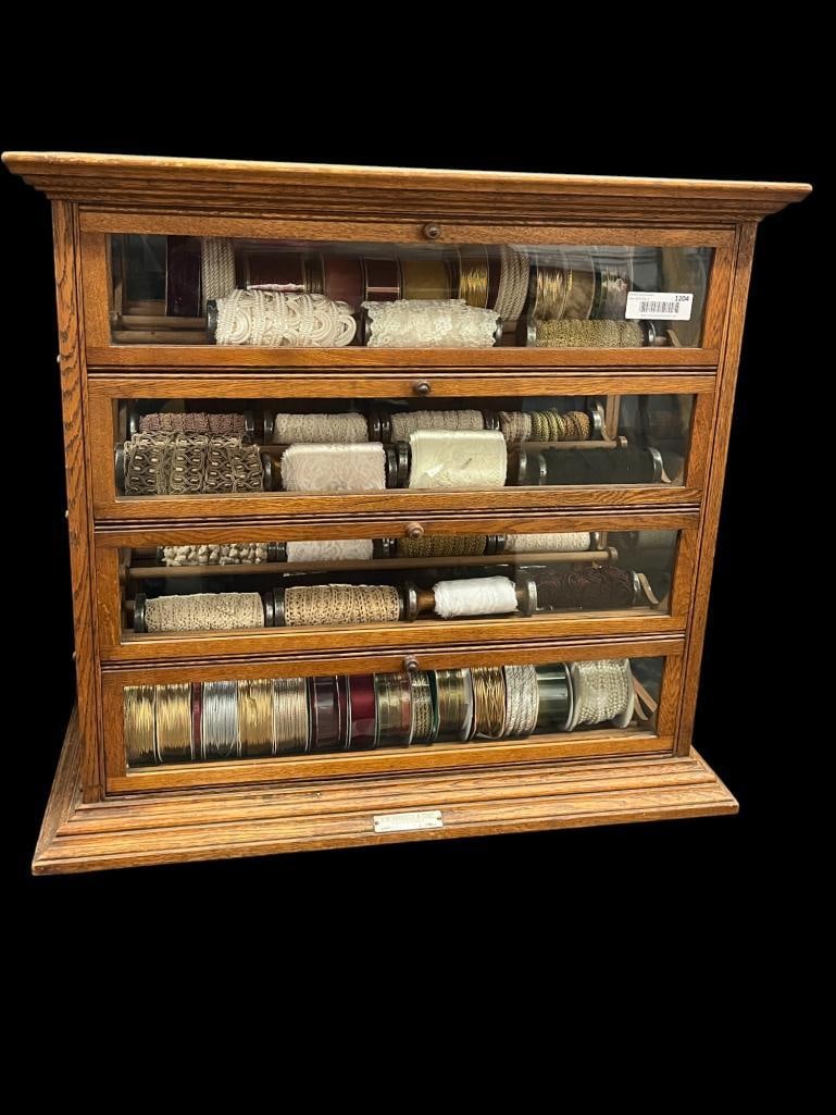 Oak Countertop Ribbon Display Case (1 of 6)